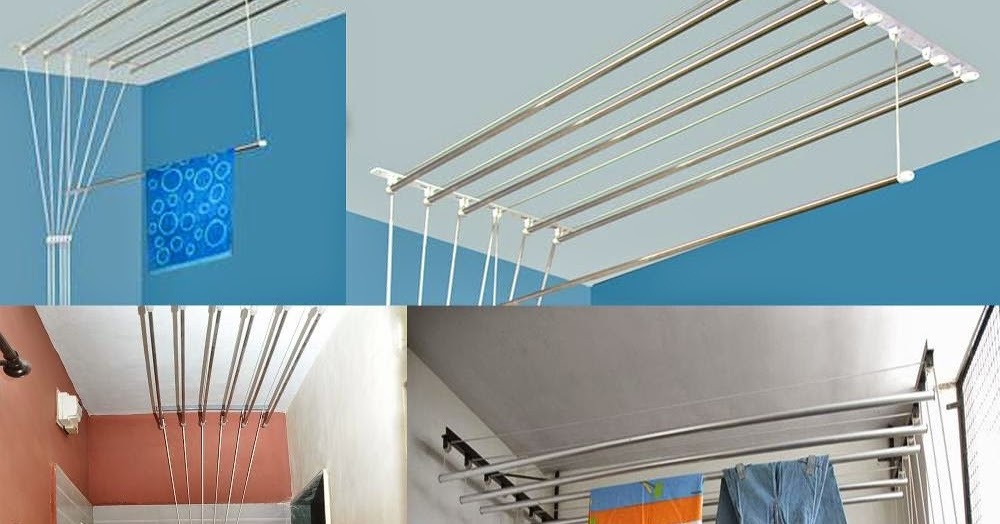 Balcony Cloth Drying Roof Hangers [ 7feet x 6 lines ] Premium Quality, Ever Dry Ceiling Cloth Drying Hangers